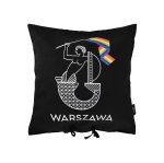 Syrenka - poduszka czarna